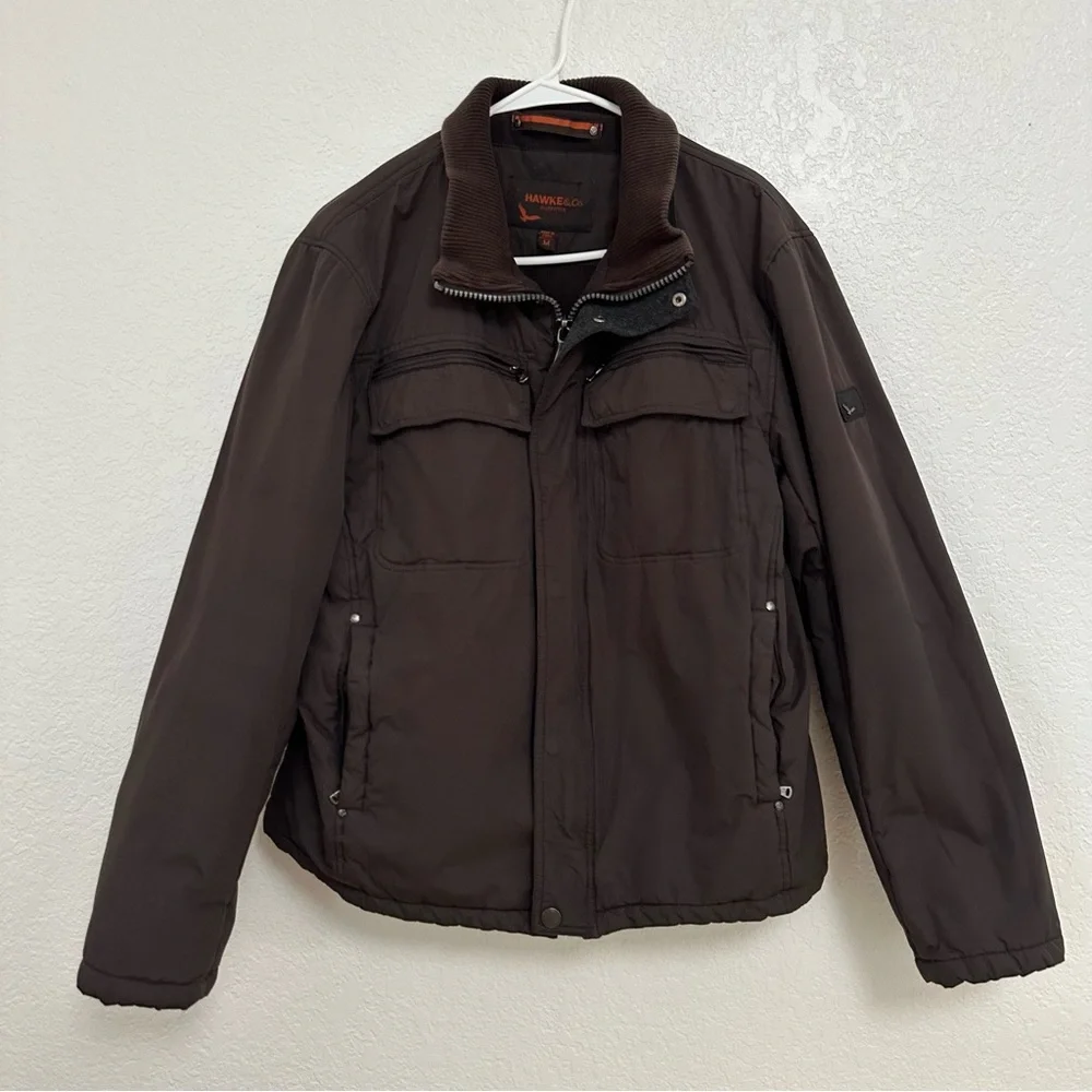 Hawke & Co Dark Brown Utility Jacket‎